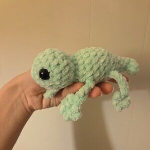 Crochet Gecko Plush Toy Handmade